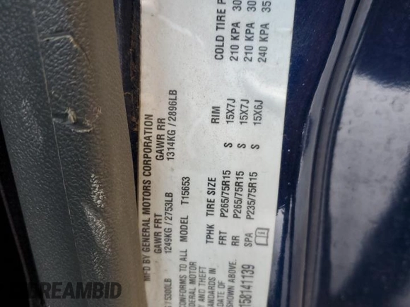 2005 Chevrolet Colorado LS Z71 with VIN 1GCDT196158141139, listed as a Copart auction lot 52927675 with 126,515 mi miles and Salvage title. Bid and sale history available at DreamBid. Image 12.