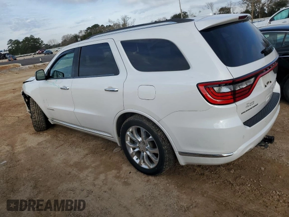 2018 Dodge Durango Citadel with VIN 1C4SDHET0JC247873, listed as a Copart auction lot 42556925 with 108,487 mi miles and Salvage title. Bid and sale history available at DreamBid. Image 2.