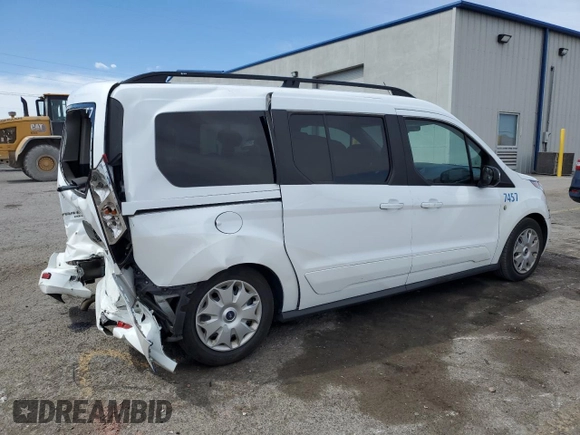 2016 Ford Transit Connect XLT with VIN NM0GE9F72G1241648, listed as a Copart auction lot 48714445 with 99,565 mi miles and Salvage title. Bid and sale history available at DreamBid. Image 3.