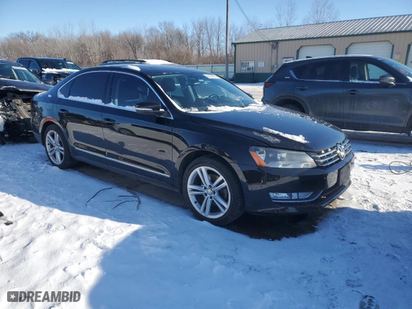 2013 Volkswagen Passat SEL Premium with VIN 1VWCM7A34DC097482, listed as a Copart auction lot 41474315 with 196,268 mi miles and Salvage Title. Bid and sale history available at carsss.com. Image 4.