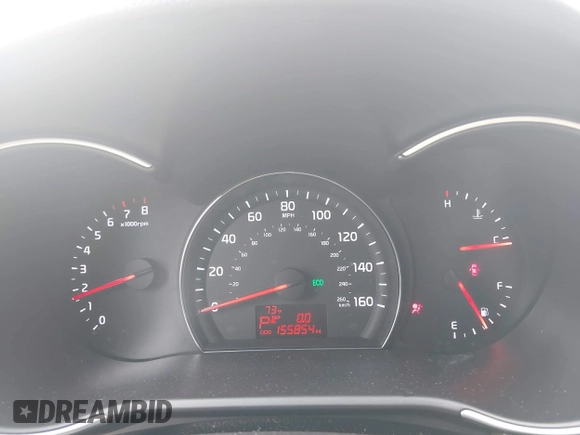 2014 Kia Sorento LX with VIN 5XYKT4A6XEG510139, listed as a IAAI auction lot 40438670 with 155,854 mi miles. Bid and sale history available at carsss.com. Image 7.