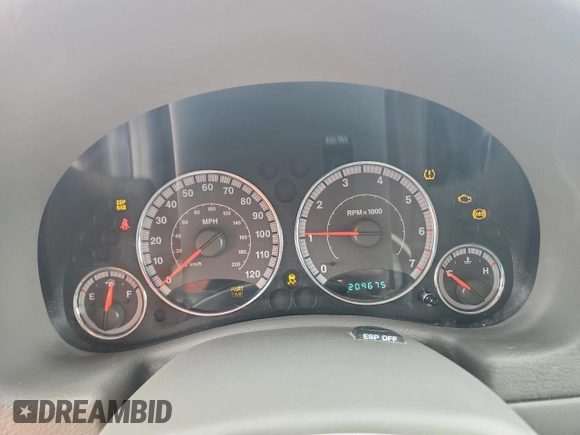 2006 Jeep Liberty Limited with VIN 1J4GL58K16W163927, listed as a Copart auction lot 58966875 with 209,675 mi miles and Clean title. Bid and sale history available at DreamBid. Image 9.
