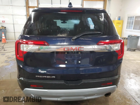 2021 GMC Acadia SLE with VIN 1GKKNKLA7MZ132561, listed as a Copart auction lot 46323775 with 53,112 mi miles and Salvage Title. Bid and sale history available at DreamBid. Image 6.