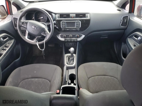 2016 Kia Rio EX with VIN KNADN4A35G6665273, listed as a Copart auction lot 50801545 with 0 mi miles and Salvage Title. Bid and sale history available at carsss.com. Image 8.