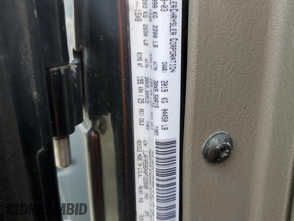 2004 Jeep Wrangler Sahara with VIN 1J4FA59SX4P722608, listed as a Copart auction lot 51223345 with 146,600 mi miles and Salvage title. Bid and sale history available at DreamBid. Image 12.