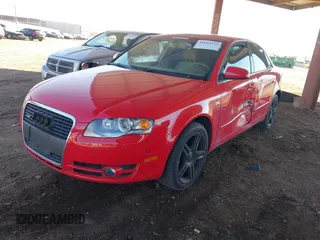 2006 Audi A4 2.0T with VIN WAUDF98E96A082749, listed as a IAAI auction lot 41614722 with 86,945 mi miles. Bid and sale history available at carsss.com. Image 2.