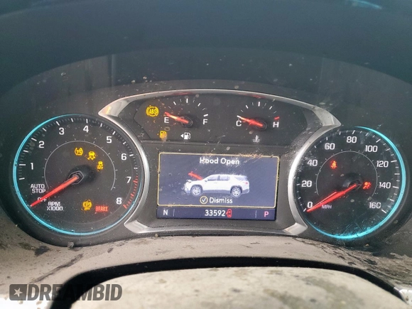 2022 Chevrolet Traverse RS with VIN 1GNERJKW6NJ111518, listed as a Copart auction lot 77961484 with 33,592 mi miles and Non repairable. Bid and sale history available at DreamBid. Image 9.