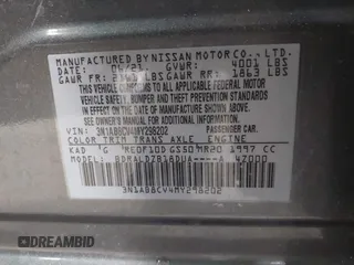 2021 Nissan Sentra SV z VIN 3N1AB8CV4MY298202, wystawiony jako IAAI lot #41631816 z przebiegiem 25 709 mil mil oraz . Historia ofert i sprzedaży dostępna na DreamBid. Obrazek 9.