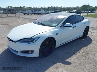 2018 Tesla Model S 75D with VIN 5YJSA1E45JF274756, listed as a IAAI auction lot 41792721 with 81916 miles. Bid and sale history available at carsss.com. Image 18.