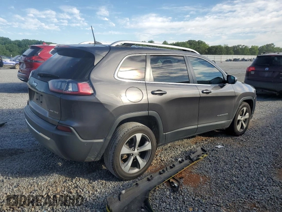 2019 Jeep Cherokee Limited z VIN 1C4PJLDB8KD454114, wystawiony jako Copart lot #57780995 z przebiegiem 125 266 mil mil oraz Szkoda całkowita • Salvage title. Historia ofert i sprzedaży dostępna na DreamBid. Obrazek 3.