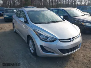 2014 Hyundai Elantra SE with VIN KMHDH4AE8EU092157, listed as a IAAI auction lot 41849735 with 152,161 mi miles. Bid and sale history available at carsss.com. Image 1.