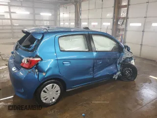 2024 Mitsubishi Mirage ES with VIN ML32AUHJXRH038010, listed as a Copart auction lot 60400125 with 5,264 mi miles and Non repairable. Bid and sale history available at DreamBid. Image 3.