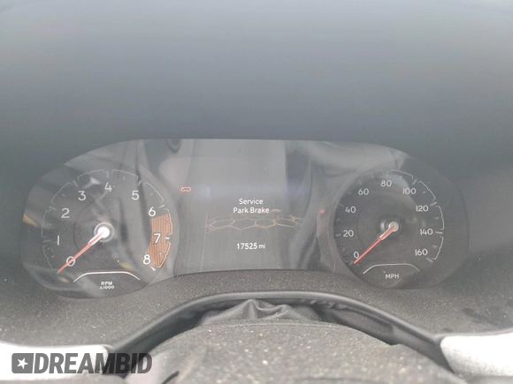 2022 Jeep Compass Latitude Lux with VIN 3C4NJDFB7NT203531, listed as a Copart auction lot 58261785 with 17,525 mi miles and Salvage title. Bid and sale history available at DreamBid. Image 9.