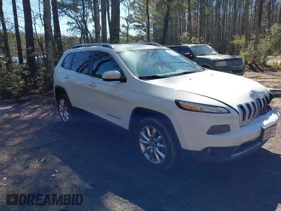 2014 Jeep Cherokee Limited with VIN 1C4PJLDS9EW238121, listed as a IAAI auction lot 41811278 with 185,240 mi miles. Bid and sale history available at carsss.com. Image 1.