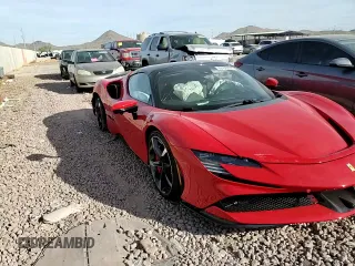 2024 Ferrari SF90 с VIN ZFF96NMA5R0306616, выставлен на аукционе Copart как лот 82438994 с пробегом 190 миль миль и Списание • Salvage title. История ставок и продаж доступна на DreamBid. Изображение 13.