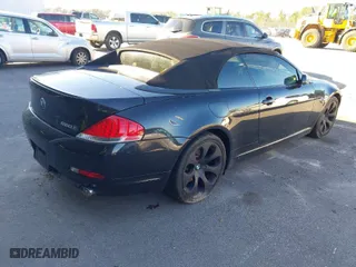 2007 BMW 6 Series 650i with VIN WBAEK13507CN84354, listed as a IAAI auction lot 41604376 with 97,956 mi miles. Bid and sale history available at carsss.com. Image 4.