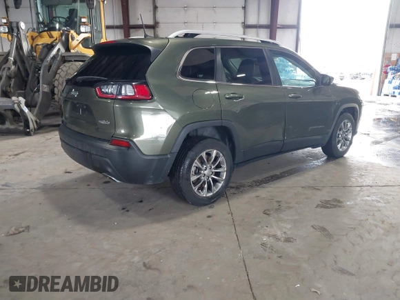 2021 Jeep Cherokee Latitude Lux with VIN 1C4PJLMXXMD154928, listed as a IAAI auction lot 41186627 with 31,577 mi miles. Bid and sale history available at carsss.com. Image 4.