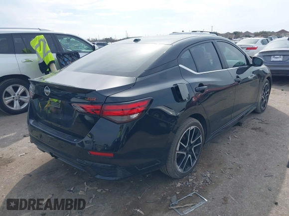 2025 Nissan Sentra SR with VIN 3N1AB8DV9SY222356, listed as a IAAI auction lot 41692346 with 948 mi miles and . Bid and sale history available at DreamBid. Image 4.