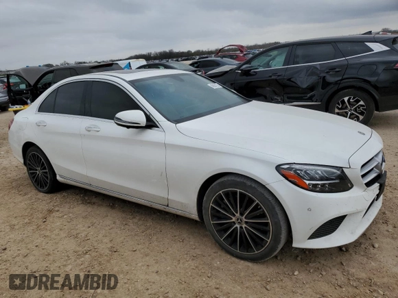 2021 Mercedes-Benz C 300 with VIN W1KWF8DB5MR645091, listed as a Copart auction lot 45657135 with 65,842 mi miles and Salvage Title. Bid and sale history available at carsss.com. Image 4.