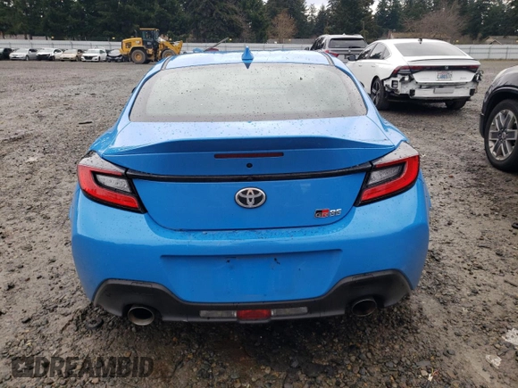 2023 Toyota GR86 Premium with VIN JF1ZNBE18P9758590, listed as a Copart auction lot 86137454 with 13,479 mi miles and Salvage Title. Bid and sale history available at carsss.com. Image 6.