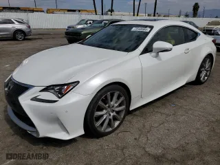 2015 Lexus RC 350 with VIN JTHHE5BC8F5000430, listed as a Copart auction lot 73548564 with 209,510 mi miles and Salvage Title. Bid and sale history available at carsss.com. Image 1.