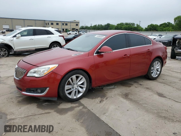 2015 Buick Regal with VIN 2G4GK5EX4F9222305, listed as a Copart auction lot 54950385 with 164,604 mi miles and Clean Title. Bid and sale history available at carsss.com. Image 1.