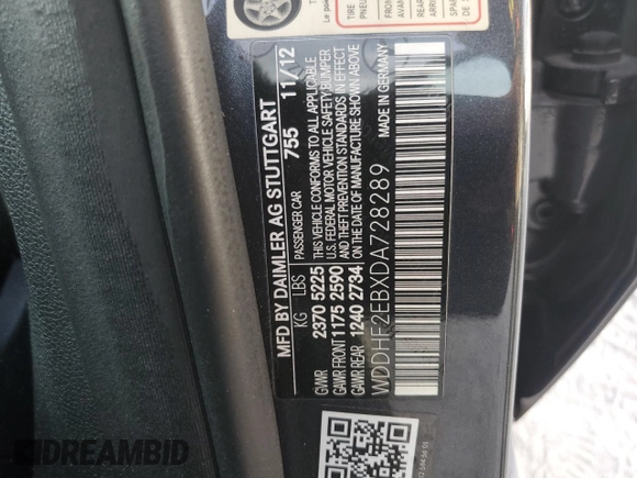 2013 Mercedes-Benz E-Class E 350 Luxury BlueTEC with VIN WDDHF2EBXDA728289, listed as a Copart auction lot 69071724 with 157,391 mi miles and Salvage Title. Bid and sale history available at carsss.com. Image 15.