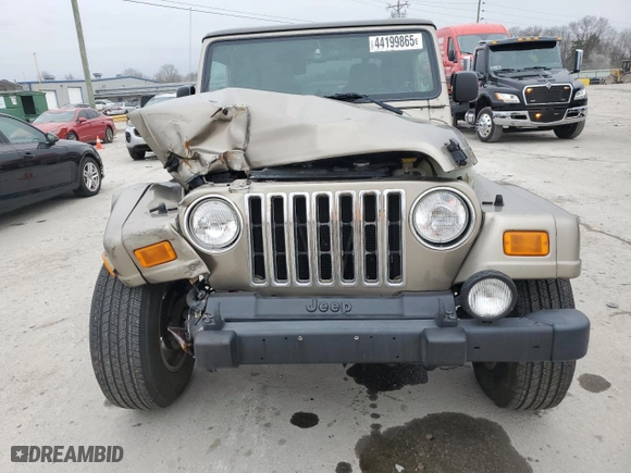 2004 Jeep Wrangler Sahara with VIN 1J4FA59S74P708844, listed as a Copart auction lot 44199865 with 109,567 mi miles and Clean Title. Bid and sale history available at carsss.com. Image 5.