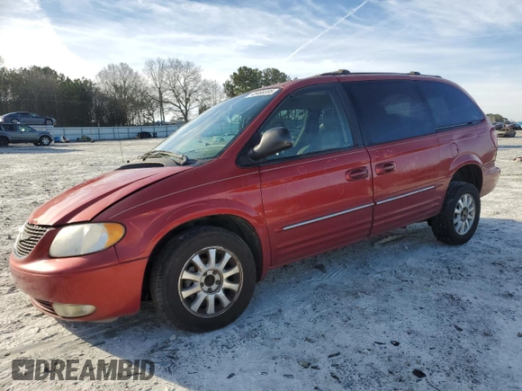 2002 Chrysler Town & Country LXi with VIN 2C4GP54L42R798247, listed as a Copart auction lot 45468355 with 234,460 mi miles and Salvage Title. Bid and sale history available at carsss.com. Image 1.