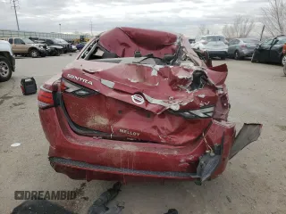 2020 Nissan Sentra SV with VIN 3N1AB8CV7LY269484, listed as a Copart auction lot 42855245 with 46,429 mi miles and Salvage Title. Bid and sale history available at carsss.com. Image 6.