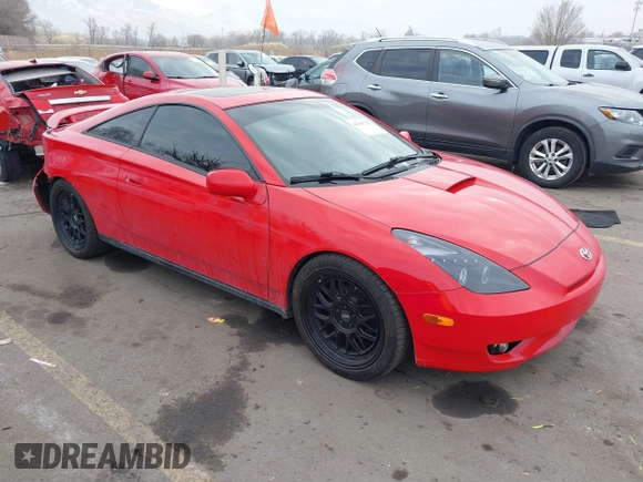2003 Toyota Celica GT with VIN JTDDR32TX30150105, listed as a IAAI auction lot 41342726 with 147,735 mi miles. Bid and sale history available at carsss.com. Image 1.