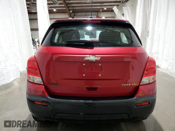 2015 Chevrolet Trax LS with VIN KL7CJKSB0FB161592, listed as a Copart auction lot 51082145 with 174,712 mi miles and Salvage Title. Bid and sale history available at carsss.com. Image 6.