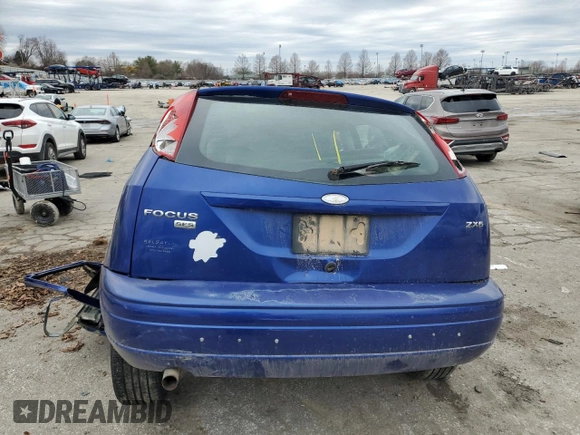 2005 Ford Focus S with VIN 3FAFP37N55R138865, listed as a Copart auction lot 44166835 with Not Provided miles and Salvage Title. Bid and sale history available at carsss.com. Image 6.