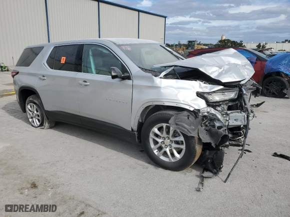 2022 Chevrolet Traverse LS with VIN 1GNERFKW5NJ120174, listed as a Copart auction lot 50095685 with 0 mi miles and Non Repairable. Bid and sale history available at carsss.com. Image 4.