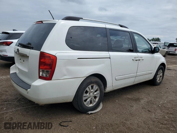 2012 Kia Sedona LX with VIN KNDMG4C7XC6494334, listed as a Copart auction lot 60884664 with 271,064 mi miles and Clean Title. Bid and sale history available at carsss.com. Image 3.