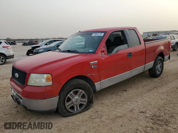 2006 Ford F-150 STX with VIN 1FTRX12WX6NA02649, listed as a Copart auction lot 47654175 with 282,465 mi miles and Salvage Title. Bid and sale history available at carsss.com. Image 1.