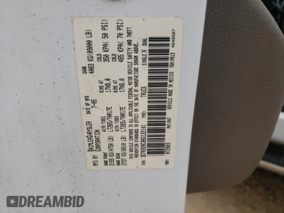 2006 Dodge Ram 2500 SLT with VIN 3D7KR28C86G122141, listed as a Copart auction lot 43026955 with 178,378 mi miles and Salvage Title. Bid and sale history available at carsss.com. Image 14.