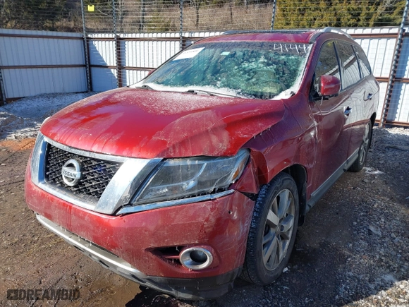 2016 Nissan Pathfinder Platinum with VIN 5N1AR2MM3GC614144, listed as a IAAI auction lot 41554806 with 130,398 mi miles. Bid and sale history available at carsss.com. Image 17.