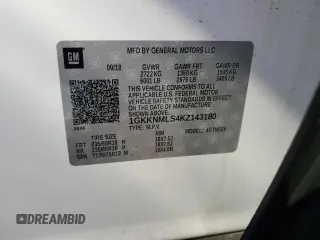 2019 GMC Acadia SLT with VIN 1GKKNMLS4KZ143180, listed as a Copart auction lot 42504945 with 0 mi miles and Salvage Title. Bid and sale history available at carsss.com. Image 14.