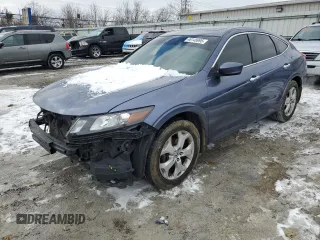 2012 Honda Crosstour EX-L with VIN 5J6TF1H53CL003473, listed as a Copart auction lot 46149995 with 138,139 mi miles and Salvage Title. Bid and sale history available at carsss.com. Image 1.