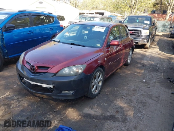 2008 Mazda Mazda3 s Sport with VIN JM1BK343781176056, listed as a IAAI auction lot 41998883 with 246,470 mi miles. Bid and sale history available at carsss.com. Image 2.