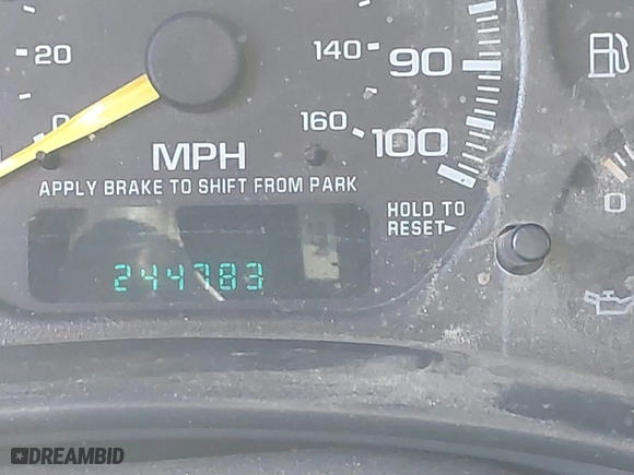 2002 Chevrolet Silverado 1500 LT with VIN 2GCEK19T821314733, listed as a IAAI auction lot 42057566 with 244,783 mi miles. Bid and sale history available at carsss.com. Image 7.