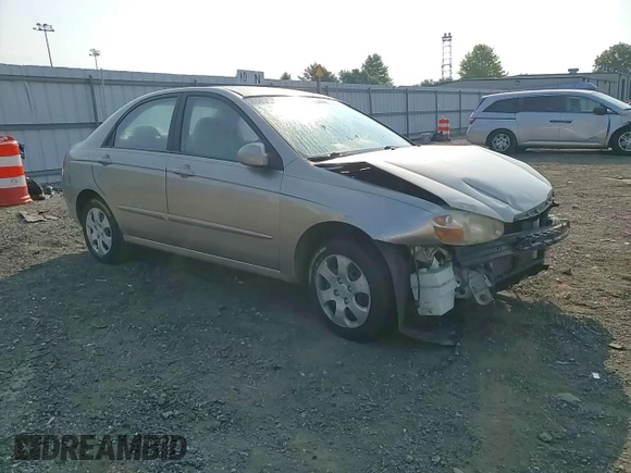 2008 Kia Spectra EX with VIN KNAFE122485569381, listed as a Copart auction lot 66907474 with Not Provided miles and Salvage Title. Bid and sale history available at carsss.com. Image 11.