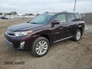 2013 Toyota Highlander Hybrid Limited with VIN JTEDC3EH2D2015517, listed as a Copart auction lot 44180035 with 187,822 mi miles and Salvage Title. Bid and sale history available at carsss.com. Image 1.
