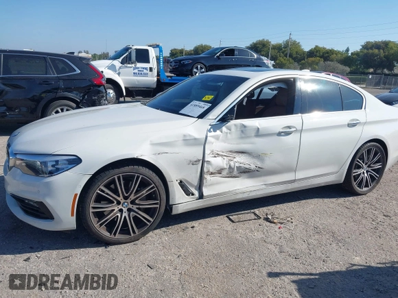 2018 BMW 5 Series 530i with VIN WBAJA5C57JWA35784, listed as a IAAI auction lot 41889468 with 68,471 mi miles and . Bid and sale history available at DreamBid. Image 6.