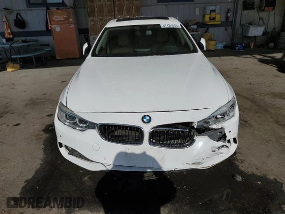 2015 BMW 4 Series 428i with VIN WBA4A9C5XFGL85882, listed as a Copart auction lot 57434445 with 145,765 mi miles and Salvage title. Bid and sale history available at DreamBid. Image 5.