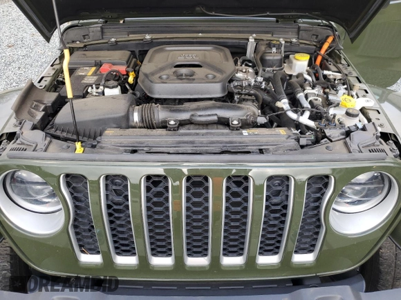 2023 Jeep Wrangler Sahara with VIN 1C4JJXP62PW553101, listed as a Copart auction lot 85543124 with 28,157 mi miles and Salvage Title. Bid and sale history available at DreamBid. Image 12.
