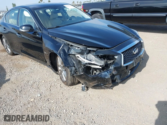 2019 Infiniti Q50 Luxe with VIN JN1EV7AP8KM543395, listed as a IAAI auction lot 42418112 with 43,382 mi miles and . Bid and sale history available at DreamBid. Image 6.
