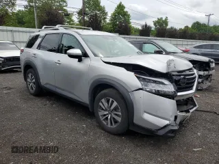 2023 Nissan Pathfinder SL with VIN 5N1DR3CC9PC242434, listed as a Copart auction lot 63191855 with 31,893 mi miles and Salvage title. Bid and sale history available at DreamBid. Image 4.