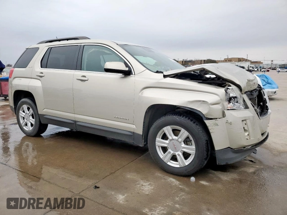2015 GMC Terrain SLE with VIN 2GKALREK3F6346350, listed as a Copart auction lot 46514425 with 129,494 mi miles and Salvage Title. Bid and sale history available at DreamBid. Image 4.